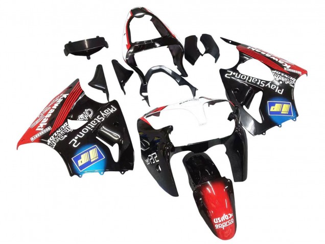 2000-2002 Kawasaki ZX6R Motorcycle Fairings - Glossy Black Red Blue Red PlayStation 2 Canada Websites