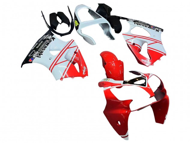 2000-2002 Kawasaki ZX6R Motorcycle Fairings - White Red Black Canada Websites