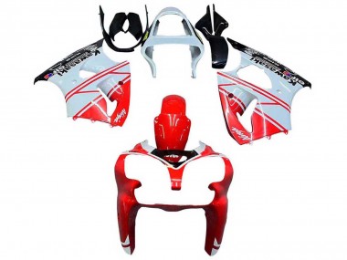 2000-2002 Kawasaki ZX6R Motorcycle Fairings - White Red Black Canada Websites