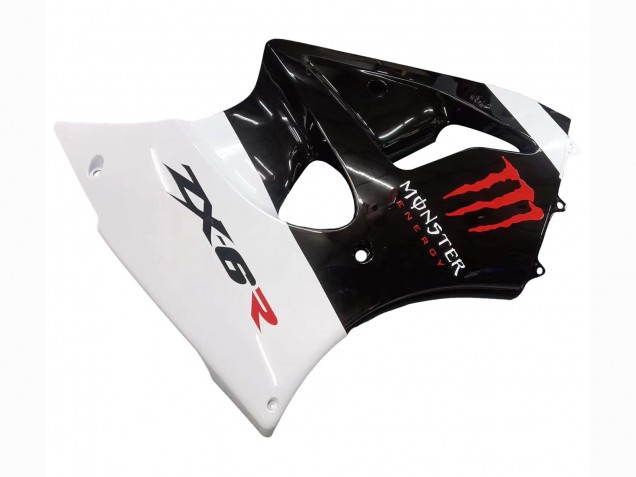 2000-2002 Kawasaki ZX6R Motorcycle Fairings - White Black Red Monster Canada Websites