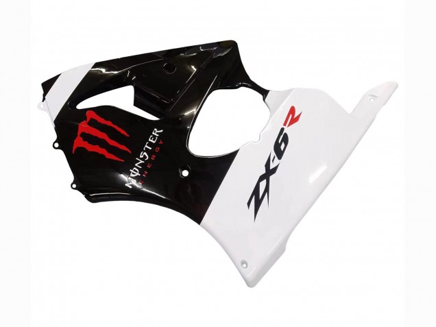 2000-2002 Kawasaki ZX6R Motorcycle Fairings - White Black Red Monster Canada Websites