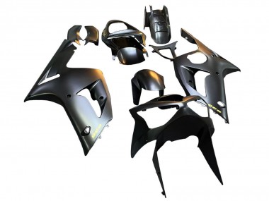 2003-2004 Kawasaki ZX6R Motorcycle Fairings - Matte Black Gold 636 Canada Websites