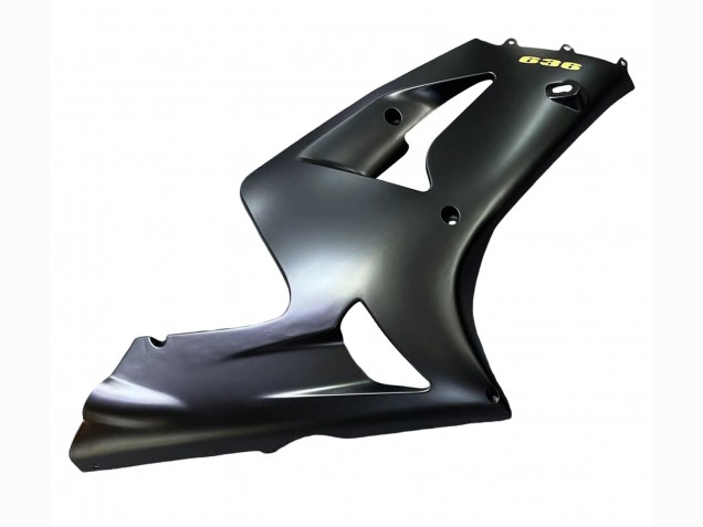 2003-2004 Kawasaki ZX6R Motorcycle Fairings - Matte Black Gold 636 Canada Websites