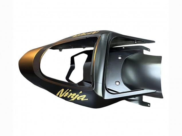 2003-2004 Kawasaki ZX6R Motorcycle Fairings - Matte Black Gold 636 Canada Websites