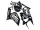 2003-2004 Kawasaki ZX6R Motorcycle Fairings - Glossy Black White Motul Lucky Strike Canada Websites