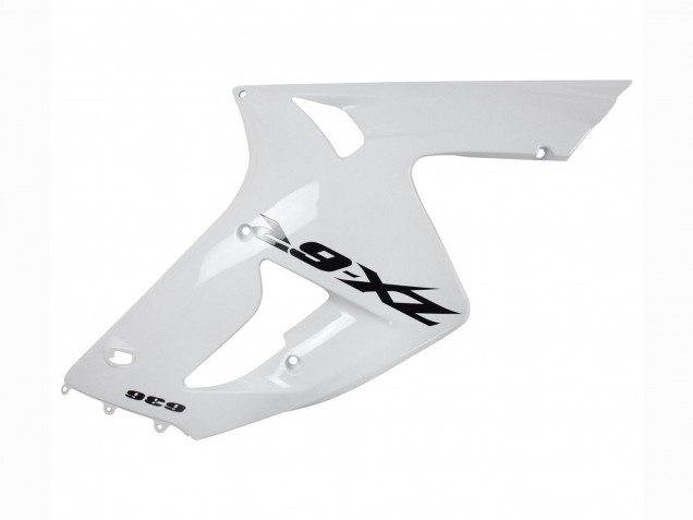 2003-2004 Kawasaki ZX6R Motorcycle Fairings - White Black Decals Canada Websites