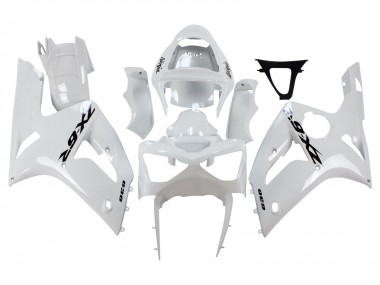 2003-2004 Kawasaki ZX6R Motorcycle Fairings - White Black Decals Canada Websites