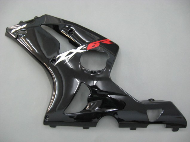 2003-2004 Kawasaki ZX6R Motorcycle Fairings - Glossy Black Canada Websites