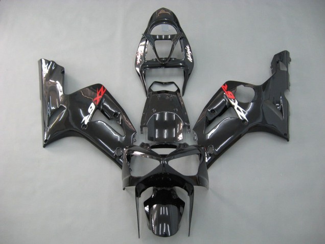 2003-2004 Kawasaki ZX6R Motorcycle Fairings - Glossy Black Canada Websites