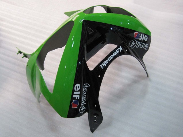 2003-2004 Kawasaki ZX6R Motorcycle Fairings - Green Black Elf Bridgestone Canada Websites