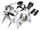 2003-2004 Kawasaki ZX6R Motorcycle Fairings - White Black Motul Lucky Strike Canada Websites