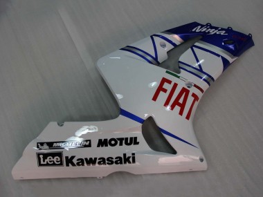 2003-2004 Kawasaki ZX6R Motorcycle Fairings - White Blue Red Fiat Canada Websites