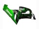 2005-2006 Kawasaki ZX6R Motorcycle Fairing - Glossy Black Green Flame Canada Websites