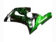 2005-2006 Kawasaki ZX6R Motorcycle Fairing - Glossy Black Green Flame Canada Websites
