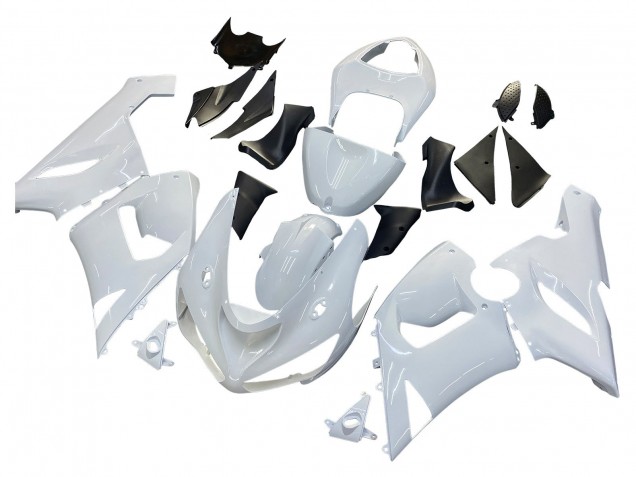 2005-2006 Kawasaki ZX6R Motorcycle Fairings - White Canada Websites