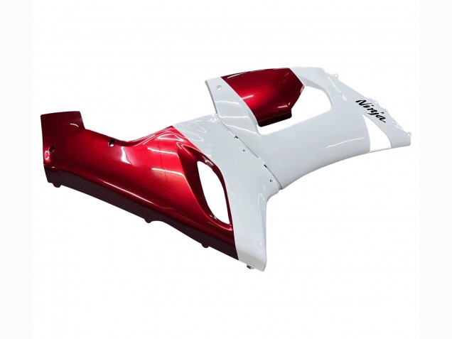 2005-2006 Kawasaki ZX6R Motorcycle Fairings - White Red Canada Websites