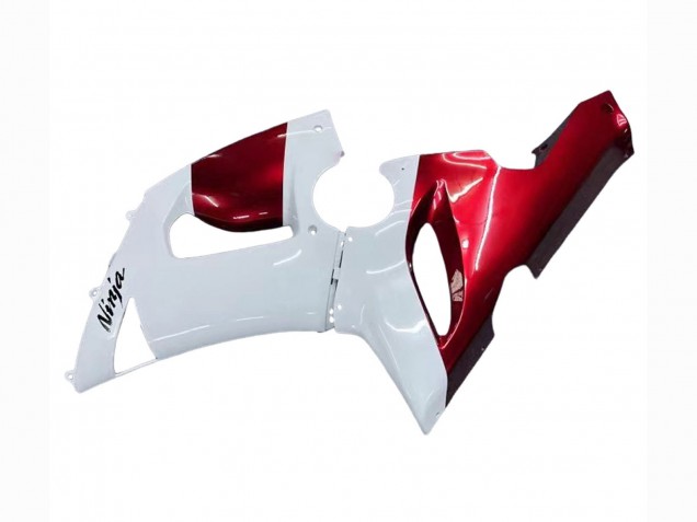 2005-2006 Kawasaki ZX6R Motorcycle Fairings - White Red Canada Websites