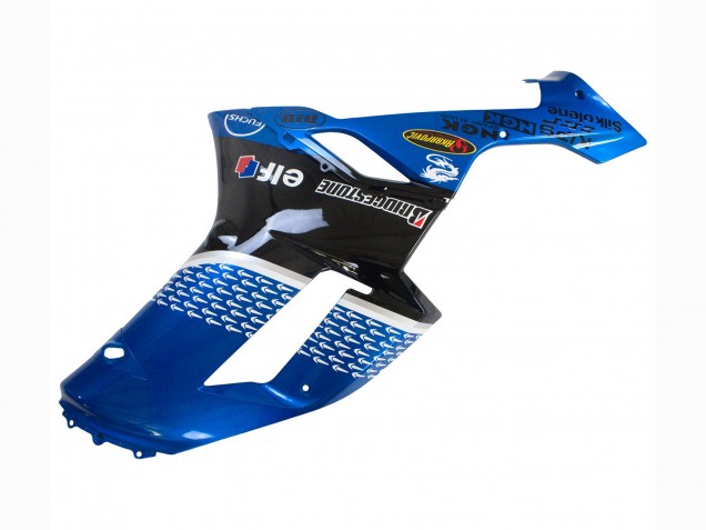 2007-2008 Kawasaki ZX6R Motorcycle Fairings - Black Blue Elf Canada Websites