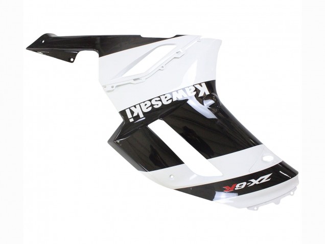2007-2008 Kawasaki ZX6R Motorcycle Fairing - White Black Canada Websites
