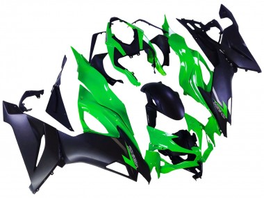 2019-2022 Kawasaki ZX6R Motorcycle Fairings - Green Matte Black Canada Websites
