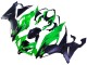 2019-2022 Kawasaki ZX6R Motorcycle Fairings - Green Matte Black Canada Websites