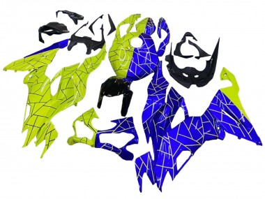 2019-2022 Kawasaki ZX6R Motorcycle Fairings - Blue Yellow Canada Websites
