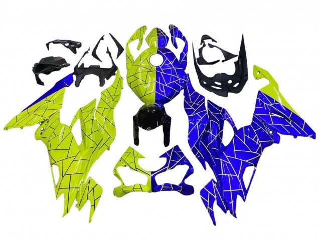 2019-2022 Kawasaki ZX6R Motorcycle Fairings - Blue Yellow Canada Websites