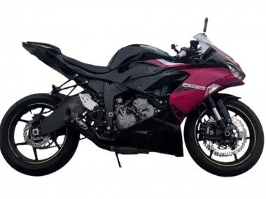 2019-2022 Kawasaki ZX6R Motorcycle Fairings - Glossy Black Pink Ninja Canada Websites