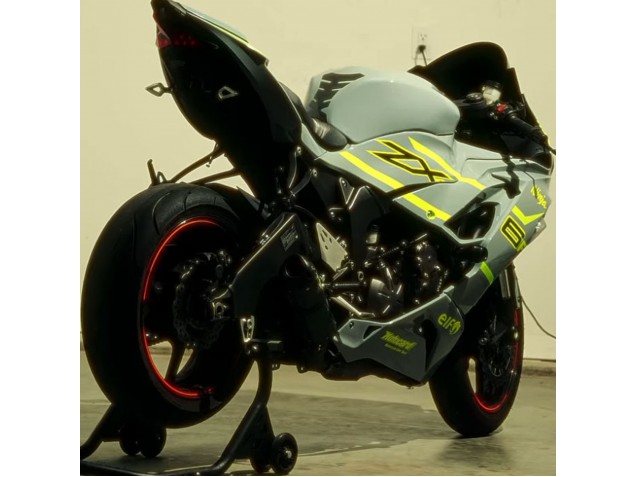 2019-2022 Kawasaki ZX6R Motorcycle Fairings - Nardo Grey Yellow Canada Websites