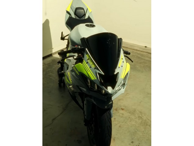 2019-2022 Kawasaki ZX6R Motorcycle Fairings - Nardo Grey Yellow Canada Websites