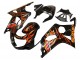 2000-2002 Suzuki GSXR1000 Motorcycle Fairings - Glossy Black Orange Flame Canada Websites