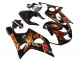 2000-2002 Suzuki GSXR1000 Motorcycle Fairings - Glossy Black Orange Flame Canada Websites