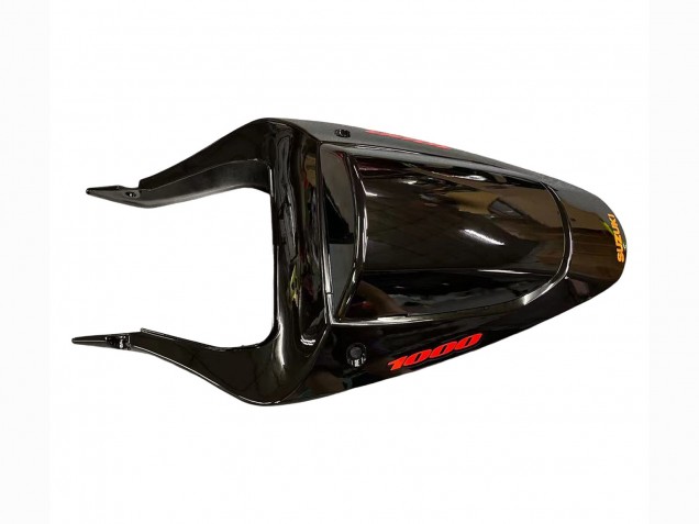 2000-2002 Suzuki GSXR1000 Motorcycle Fairings - Glossy Black Orange Flame Canada Websites