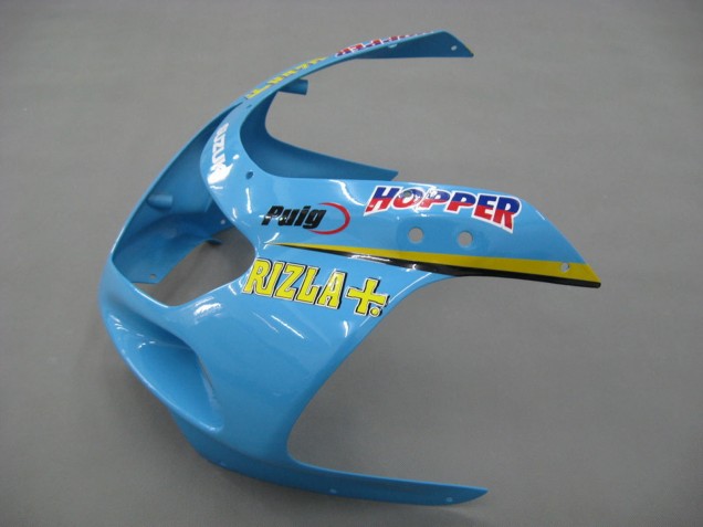 2000-2002 Suzuki GSXR1000 Motorcycle Fairings - Light Blue Yellow Black Motul Rizla Canada Websites