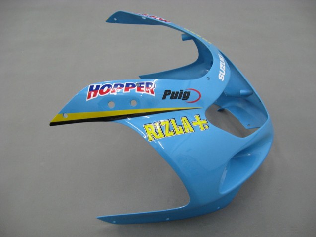 2000-2002 Suzuki GSXR1000 Motorcycle Fairings - Light Blue Yellow Black Motul Rizla Canada Websites