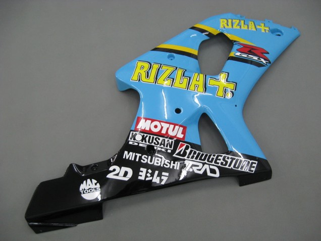 2000-2002 Suzuki GSXR1000 Motorcycle Fairings - Light Blue Yellow Black Motul Rizla Canada Websites
