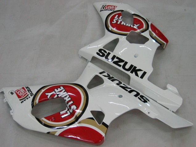 2000-2002 Suzuki GSXR1000 Motorcycle Fairings - White Red Lucky Strike Canada Websites