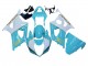 2003-2004 Suzuki GSXR 1000 Motorcycle Fairings - White Light Blue Gold Canada Websites