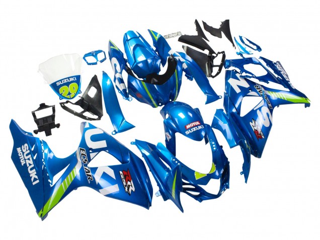2009-2016 Suzuki GSXR 1000 Motorcycle Fairings - Light Blue Green Motul 29 Ecstar Canada Websites