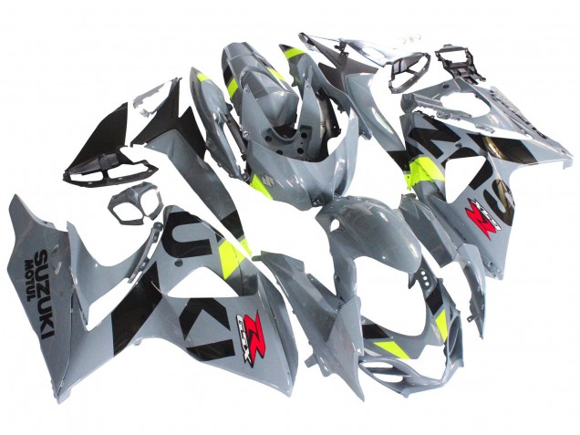 2009-2016 Suzuki GSXR 1000 Motorcycle Fairings - Grey Neon Yellow Black Motul Canada Websites