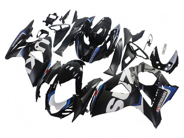 2009-2016 Suzuki GSXR 1000 Motorcycle Fairings - Matte Black White Blue Canada Websites