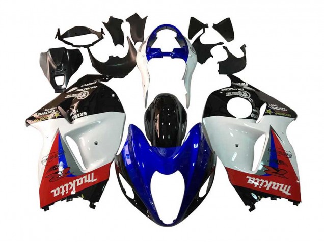 1996-2007 Suzuki GSXR 1300 Hayabusa Motorcycle Fairings - White Blue Red Makita Black Canada Websites