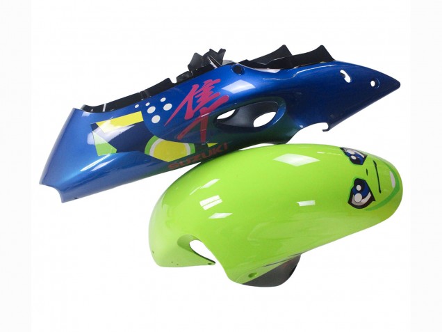 1996-2007 Suzuki GSXR 1300 Hayabusa Motorcycle Fairings - Blue Green Shark 46 Canada Websites