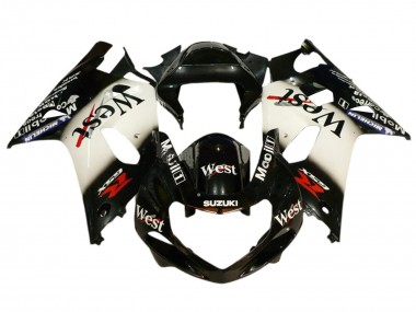 2001-2003 Suzuki GSXR 600 / GSXR 750 Motorcycle Fairings - Glossy Black White West Red Canada Websites