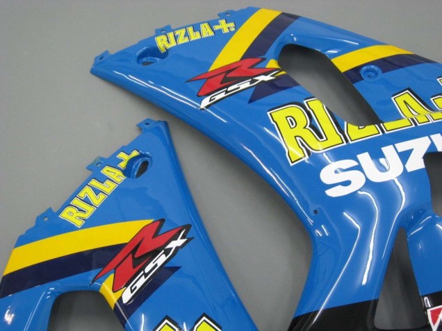 2001-2003 Suzuki GSXR 600 / GSXR 750 Motorcycle Fairings - Blue Yellow Black Motul Rizla Canada Websites