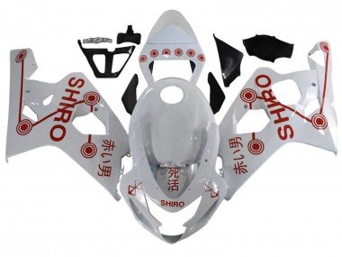 2001-2003 Suzuki GSXR 600 / GSXR 750 Motorcycle Fairings - White Red Shiro Canada Websites