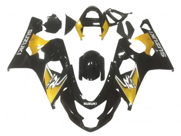 2001-2003 Suzuki GSXR 600 / GSXR 750 Motorcycle Fairings - Yellow Glossy Black Canada Websites