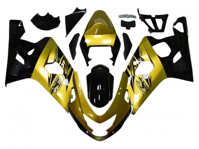 2004-2005 Suzuki GSXR 600 / GSXR 750 Motorcycle Fairings - Gold Black Canada Websites