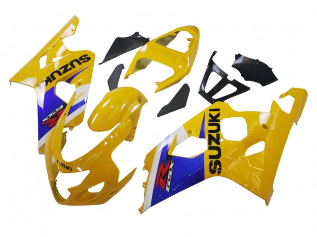 2004-2005 Suzuki GSXR 600 / GSXR 750 Motorcycle Fairing - Yellow White Blue Black Canada Websites