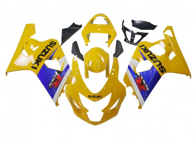 2004-2005 Suzuki GSXR 600 / GSXR 750 Motorcycle Fairing - Yellow White Blue Black Canada Websites